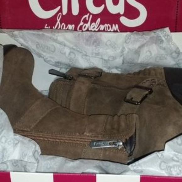 SAM EDELMON CIRCUS GEMMA BOOTIE LEATHER TAN 9.5 - Picture 5 of 7